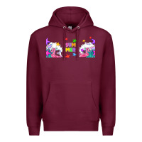 Burgundy summer Premium Hoodie - TumblerDesignByShophia