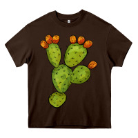 Chocolate Brown cactus Heavy Core Tee - BarkalooDesign