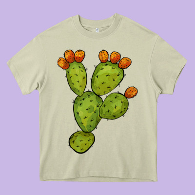 Cactus Heavy Core Tee Designed By Barkaloodesign
