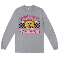 Heather Grey tacos are my valentine Long Sleeve Tee - MaliasSmallBusiness