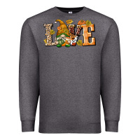 Charcoal Heather Love Gnome Premium Sweatshirt - texasbilliewilder