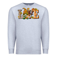 Heather Grey Love Gnome Premium Sweatshirt - texasbilliewilder