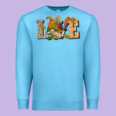 Love Gnome Premium Sweatshirt Designed By Texasbilliewilder