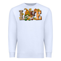 White Love Gnome Premium Sweatshirt - texasbilliewilder