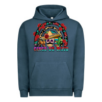 Pigment Midnight Navy Cinco de mayo rainbow Urban Hoodie - FaDigitalArtStudio