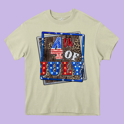 4th Of July  4th Of July Heavy Core Tee Designed By Cowgirlartshop