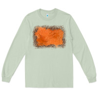 Matcha gemstone orange leopard background Long Sleeve Tee - JahusDesignShop