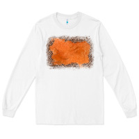 White gemstone orange leopard background Long Sleeve Tee - JahusDesignShop