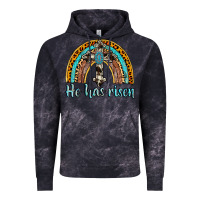 Cloud Black he has risen rainbow Vintage Hoodie - AdoDesignShop