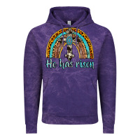 Cloud Purple he has risen rainbow Vintage Hoodie - AdoDesignShop