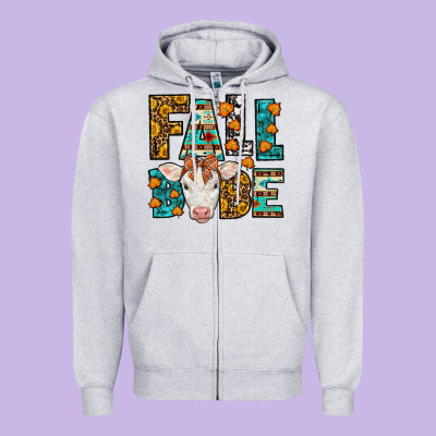 Fall Babe Baby Calf Zipper Hoodie Designed By Lillyallendesigns