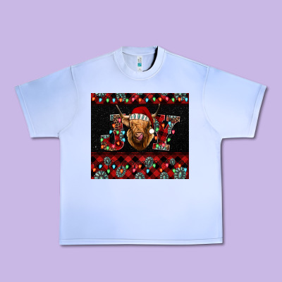 Highland Cow Joy Christmas Tumbler Urban Heavy Tee Designed By Jasminsmagicworld