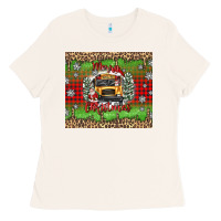 Bone Christmas school bus Ladies Tee - texasbilliewilder