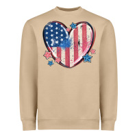 Mushroom usa heart Heavyweight Sweatshirt - MaliasSmallBusiness
