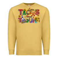 Antique Gold Tacos and tequila Premium Sweatshirt - NancyCooperArtShop