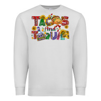Dove Grey Tacos and tequila Premium Sweatshirt - NancyCooperArtShop