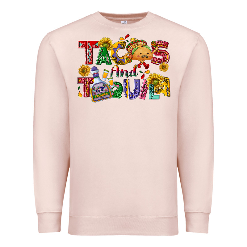 Tacos And Tequila Premium Sweatshirt by NancyCooperArtShop | Teevron