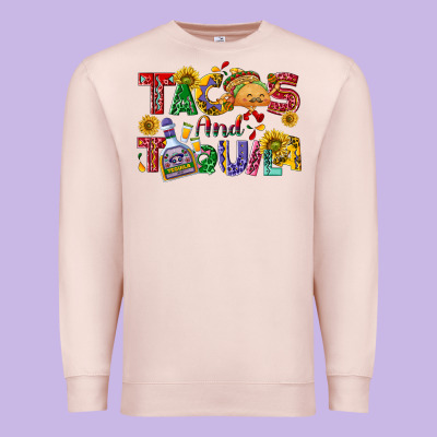 Tacos And Tequila Premium Sweatshirt Designed By Nancycooperartshop