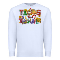 White Tacos and tequila Premium Sweatshirt - NancyCooperArtShop