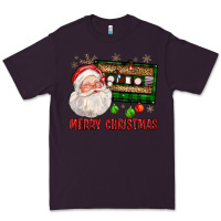 Plum Merry christmas santa cassette Premium Tee - FaDigitalArtStudio