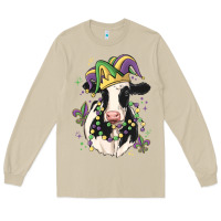 Mushroom mardi gras cow Long Sleeve Tee - MaliasSmallBusiness