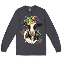 Smoke mardi gras cow Long Sleeve Tee - MaliasSmallBusiness
