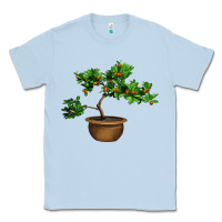 Dusty Blue Guava Tree Bonsai Illustrations Classic Tee - LillyAllenDesigns