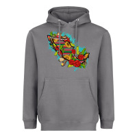 Storm Mexico Map with Leopard and Sunflowers Heavyweight Hoodie - texasbilliewilder