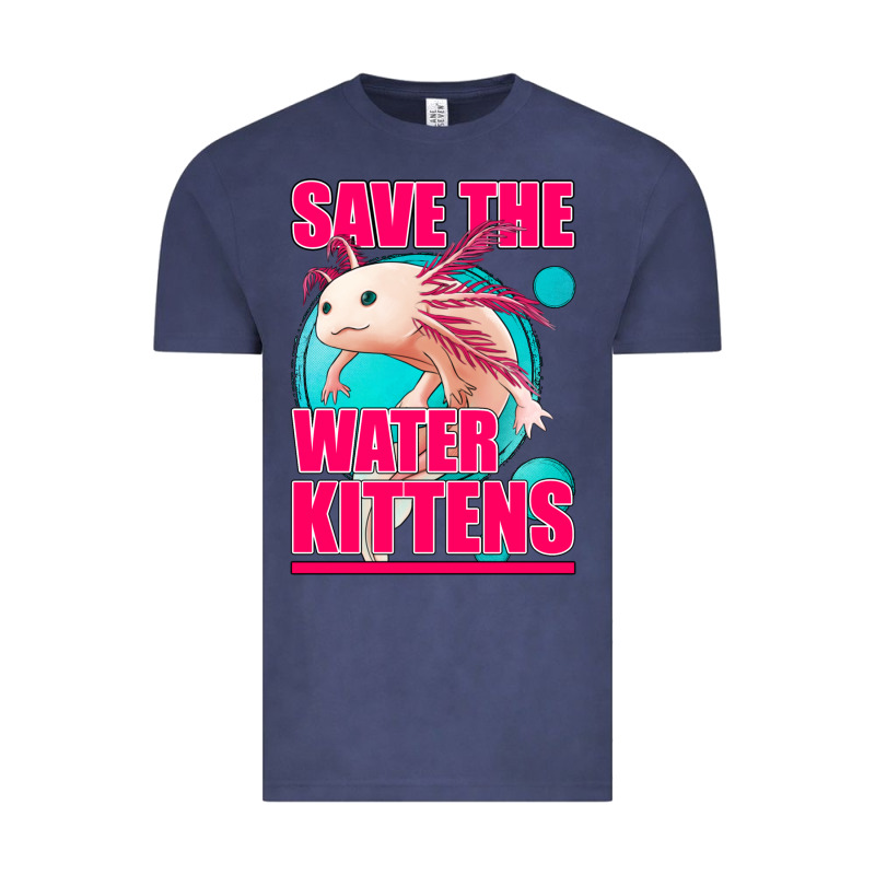 Save The Water Kittens Axolotl Vintage Tee by Jasminsmagicworld | Teevron