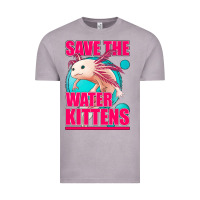 Vintage Zinc save the water kittens axolotl Vintage Tee - Jasminsmagicworld