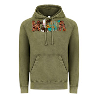 Vintage Olive mama holstein cow Vintage Hoodie - Artiststas