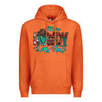 Carrot Western More Howdy Less Hate Cowboy Hat Gemstone Premium Hoodie - HowdyJamesFarm