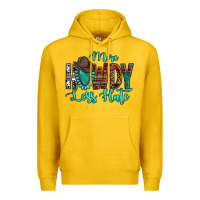 Lemon Western More Howdy Less Hate Cowboy Hat Gemstone Premium Hoodie - HowdyJamesFarm