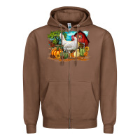 Chestnut Fall Chicken Zipper Hoodie - LillyAllenDesigns