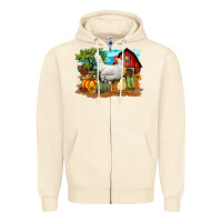 Sandshell Fall Chicken Zipper Hoodie - LillyAllenDesigns