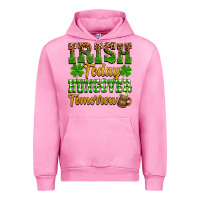Fuchsia Pink St. Patrick's Irish today hungover tomorrow Urban Hoodie - OliviaCreatesArt
