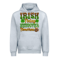 Heather Grey St. Patrick's Irish today hungover tomorrow Urban Hoodie - OliviaCreatesArt