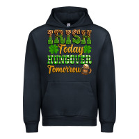 Navy St. Patrick's Irish today hungover tomorrow Urban Hoodie - OliviaCreatesArt