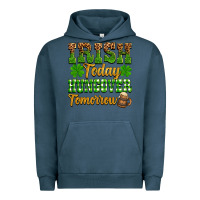 Pigment Midnight Navy St. Patrick's Irish today hungover tomorrow Urban Hoodie - OliviaCreatesArt