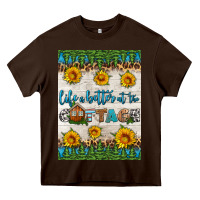 Chocolate Brown life is better at the cottage air freshener Heavy Core Tee - HRA Design Shop