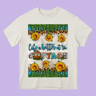 Life Is Better At The Cottage Air Freshener Heavy Core Tee Designed By Hra Design Shop
