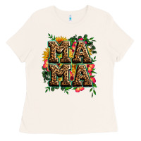 Bone floral leopard mama Ladies Tee - Zillion Design Studio