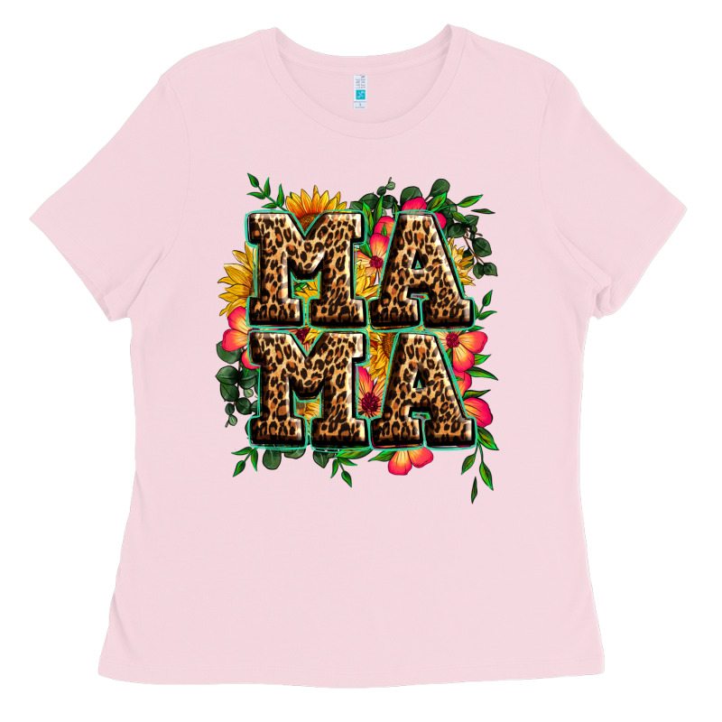 Floral Leopard Mama Ladies Tee by Zillion Design Studio | Teevron