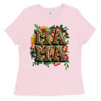 Bubblegum Pink floral leopard mama Ladies Tee - Zillion Design Studio