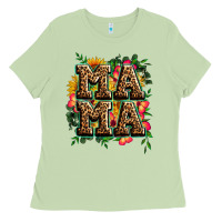 Matcha floral leopard mama Ladies Tee - Zillion Design Studio