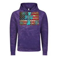 Cloud Purple flag and turquoise cross Vintage Hoodie - AdoDesignShop