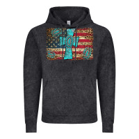 Vintage Black flag and turquoise cross Vintage Hoodie - AdoDesignShop