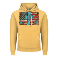 Vintage Mustard flag and turquoise cross Vintage Hoodie - AdoDesignShop