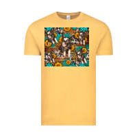 Vintage Mustard Western Pigs Vintage Tee - LillyAllenDesigns