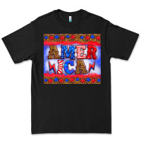 Black america thunderbolt Premium Tee - HRA Design Shop